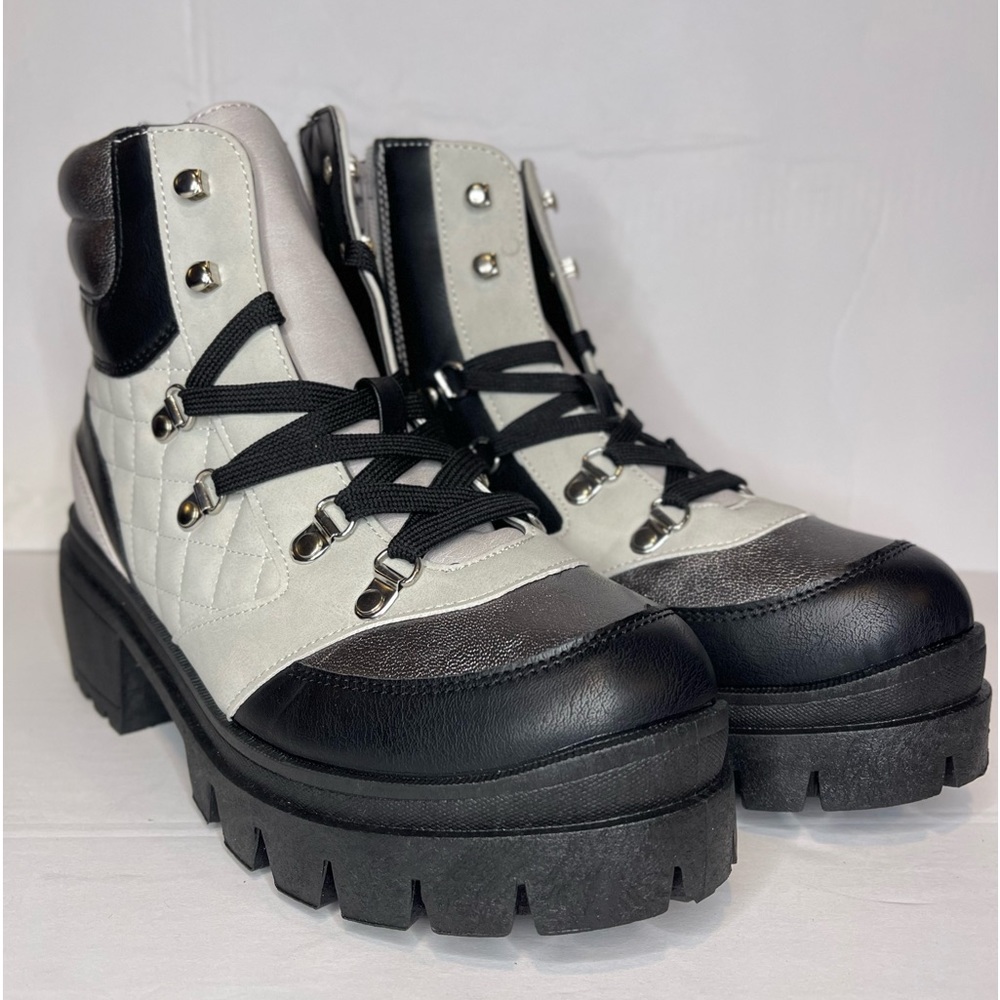 Sugar Calling Metallic Hiker Boots